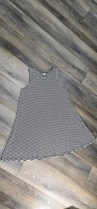Old Navy Woven Black White Striped Sleeveless Stretch Casual Dress Size XL - Picture 1 of 4