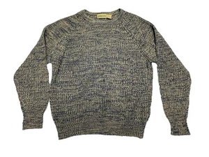 VTG St. John's Bay Sweater Men's Large Blue/White Knit Pullover Grandpa Cosby - Picture 1 of 7