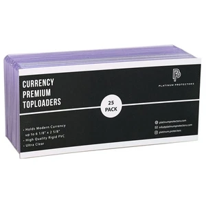 Currency Toploaders Rigid Holders for US Banknote Bills Premium Hard Sleeves - Picture 1 of 5