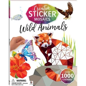 Creative Sticker Mosaics: Wild Animals, Pty Ltd, Hinkler, New condition, Book - Picture 1 of 1
