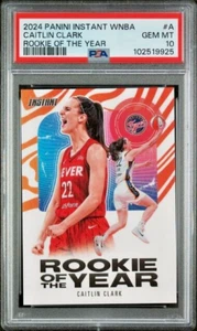 PSA 10 Caitlin Clark 2024 Panini Instant WNBA Rookie of the Year ROY - Fever - Picture 1 of 3