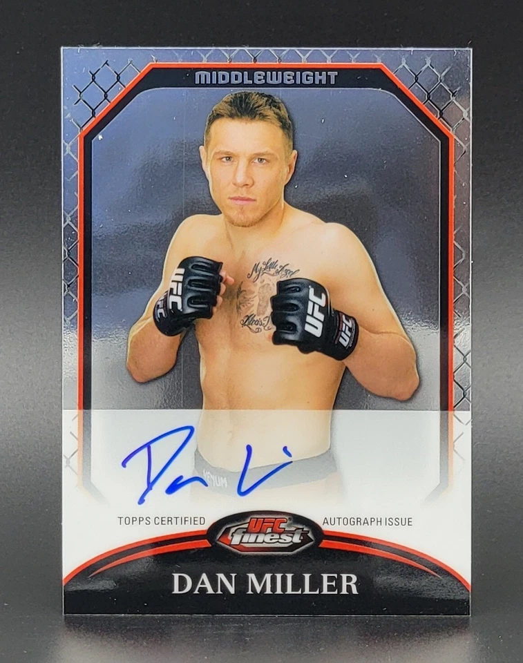 2011 Topps Finest UFC Autographs #A-DM Dan Miller - Image 1 of 2