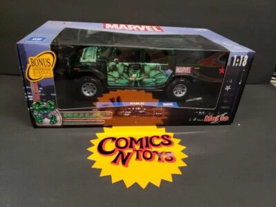 Marvel Maisto 2003 Hulk Hummer H2 Bonus Showroom Exhibición Estreno Edición Escala 1:18 Foto 1 de 4