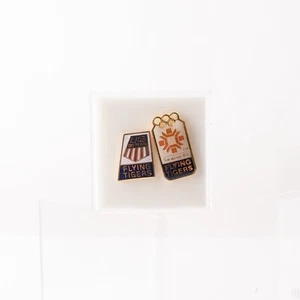 Lot of 2 1984 USA Olympic Games Pins Flying Tigers Ski Swim Teams Sarajevo Vtg - Picture 1 of 2