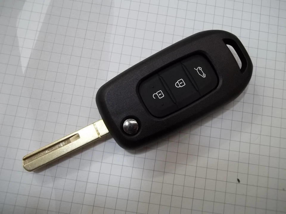 Llave Carcasa Cubierta Clio Megane Scenic ... RENAULT Con 3 Botones Sin Logo - Imagen 1 de 1