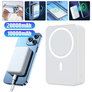 20000mAh Power Bank Magnetic Wireless Battery Charger for iPhone 16/15/14/13/12 - Picture 1 of 26