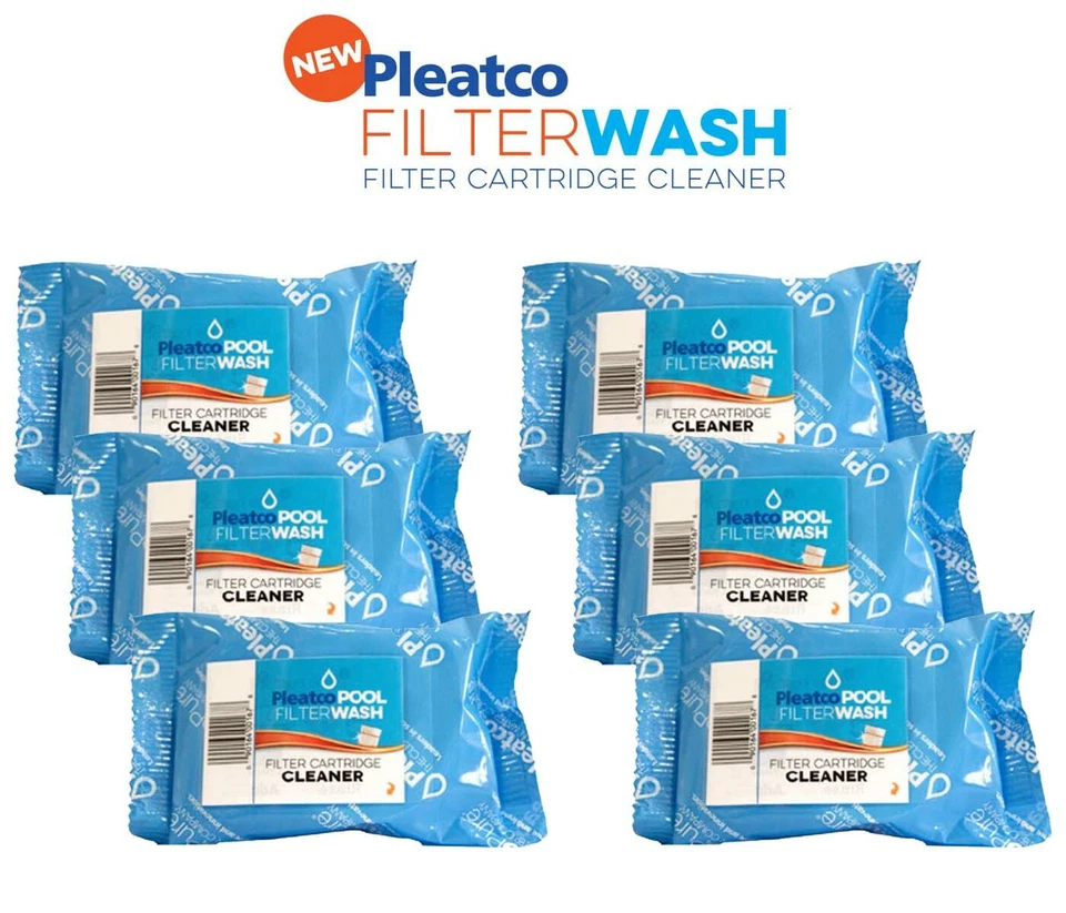 Pleatco Pool Filter Wash Six 6 Pack Filter Cartridge Cleaner for Swimming Pools - Image 1 of 1