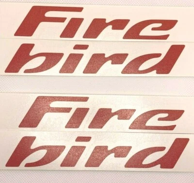 Red Fender Overlay Decal Set 1993-2003 Pontiac Firebird Models Foto 1 de 4
