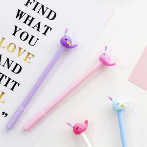 2 Stück Niedliche Einhorn Narwal Stifte, Back to School, Spaß Stifte für Party Packs - Bild 1 von 5