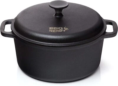 Schmortopf Kochtopf Bräter Guß Topf mit Deckel Cocotte Gußeisen Kasserolle - Bild 1 von 4