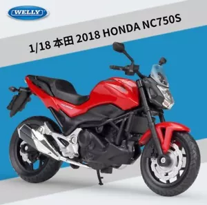 1:18 Welly Honda NC750S Motorcycle Bike Model New in Box - Picture 1 of 5