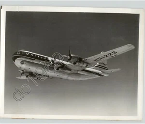 UNITED AIRLINES BOEING 377 STRATOCRUISER In Flight AVIATION 1950s Press Photo - Picture 1 of 2