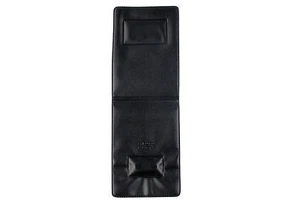 Black Vinyl Vertical 2-Pocket Magnetic Badge Holder, For Shirt Chest Pocket - Picture 1 of 5