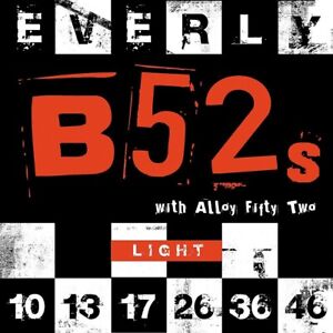Cordes de guitare électrique en alliage ultra magnétique Everly B-52's, (10-46)