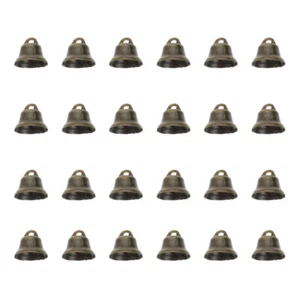100Pcs Christmas Copper Bell Small Decorative Bell Christmas Craft Bronze - Picture 1 of 12