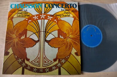 SUPRAPHON 1111 3595 CHAUSSON CONC FOR VIOLIN PIANO STRING QUARTET LP SUK 1985 NM - Image 1 of 2