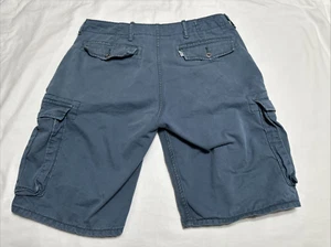 Levi's pantaloncino cargo uomo 32X10 blu skater bianco linguetta misure 33 vita vedi foto - Foto 1 di 16