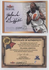 2000 Fleer Ultra WNBA Fresh Ink Yolanda Griffith Rookie Auto RC