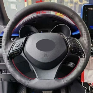 DIY Steering Wheel Sewing Leather Cover Trim For Toyota Izoa 18 19 C-HR 16-19 - Imagen 1 de 19