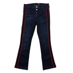 Veronica Beard Jeans Style JO720003 Carolyn Midnight Wash Red Stripe SIZE 27 - Picture 1 of 9