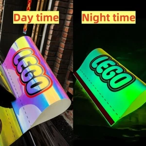 Luminous Universal Lego Label Stickers Vinyl Auto Decal Car Truck DMV DIY Deco - Foto 1 di 7