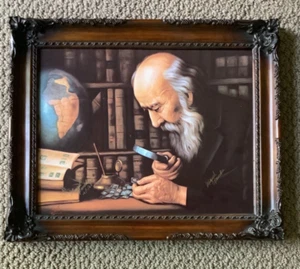 Miguel Paredes “The Stamp Collector” Armstrong Art on Porcelain - #32/400 - Picture 1 of 3