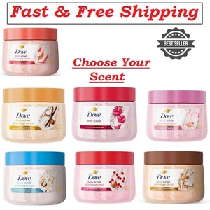 Dove Body Scrub Deeply Nourishes for Smooth, 15 oz, Choose Your Scent. - Picture 1 of 15