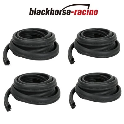 Door Seals Weatherstrip Kit 4PCS for Ford Bronco F100 F150 F250 F350 Rubber - Image 1 of 4