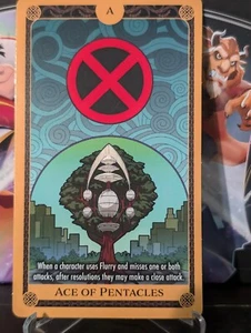 HEROCLIX X of Swords Tarot Card ACE OF PENTACLES - Picture 1 of 2