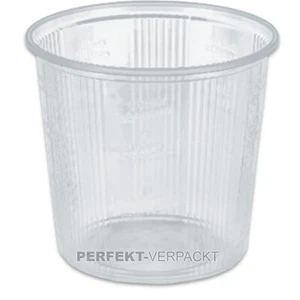 1000 Rundbecher 500 ml aus PP klar Feinkostbecher Verpackungsbecher - Bild 1 von 1