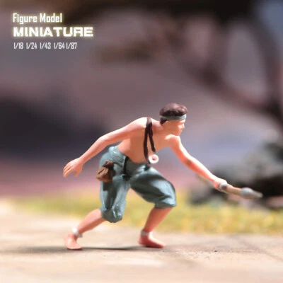 1/18 1/24 1/43 1/64 1/87 Miniaturas Lucha Hombre Salvaje Escena Figuras Para Coches Foto 1 de 4