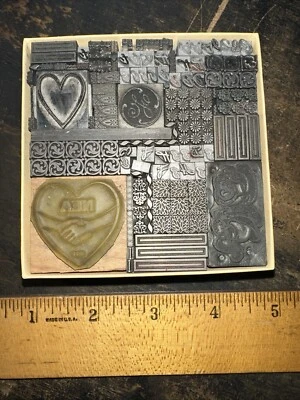 "Печатные блоки ""свинцовые декоративные бордюры биты"" большое разнообразие!" #AZ - Изображение 1 из 4