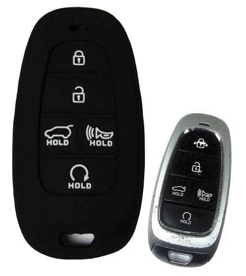Keyless Entry Key Fob Rubber Cover for Hyundai Sonata Santa Fe 2021 2023 2024 - Image 1 of 1