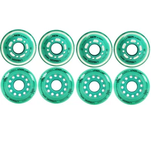 Labeda Roller Hockey Wheels Union 8-Pack Teal 68/72 Youth Hilo X-Soft - Picture 1 of 3