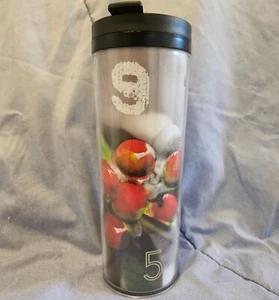 STARBUCK'S 2012 Recycled Plastic Holiday Motif Travel Tumbler, 16 oz - Picture 1 of 8