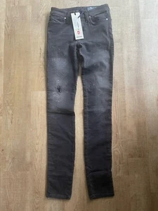 GORGEOUS BNWT DIESEL "SKINZEE-NE" (0687N) STRETCH BLACK JEANS - 26"W X 31"L - Picture 1 of 13