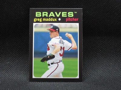 2013 Topps Update '71 Topps Minis Atlanta Braves Baseball Card #24 Greg Maddux  - Image 1 of 2