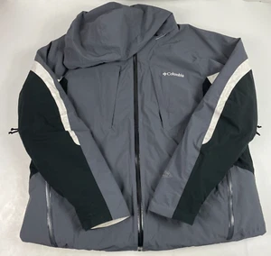 Columbia Jacket Mens 2XL XXL Gray Omni Tech Omni Heat Thermal Hooded Ski Camping - Picture 1 of 18