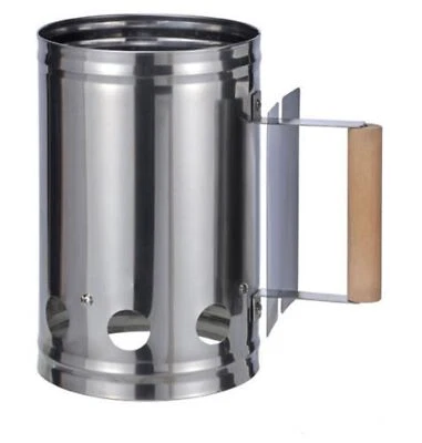 WAGNER Anzündkamin Edelstahl Grill XXL Kohlestarter Kohleanzünder Grillanzünder