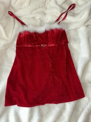 Sears Ropa de Dormir Mujer Rojo Santa Babydoll Set. Nuevo con etiquetas. Talla grande Foto 1 de 4