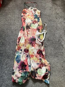 Womens Spotlight At Warehouse Dress, Size 18, Floral, Fit & Flare, Halter, (49) - Picture 1 of 7
