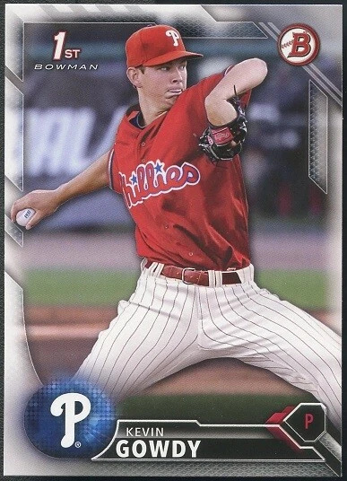 Lot of (100) Kevin Gowdy 2016 Bowman Draft Paper RC Rookies - PHI Phillies QTY - Image 1 of 1