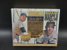 1996 Bleachers Mickey Mantle 23 KT Gold Sculptured Trading Card - NEW SEALED