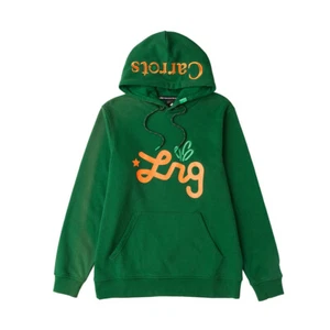 "Sudadera con capucha LRG x zanahorias ""Lifted Carrots Script"" (verde bosque) - Imagen 1 de 1