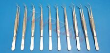 10 Pcs Dental London College Tweezers 16cm Cotton Surgical Diagnostic Instrument