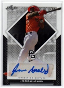 2016 Leaf Perfect Game National Showcase Black /50 Jecorrah Arnold #BA-091 Auto