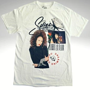 Neu Selena Quintanilla Dreaming of You Latein 80er 90er weiß T-Shirt Tee für Herren - Bild 1 von 3