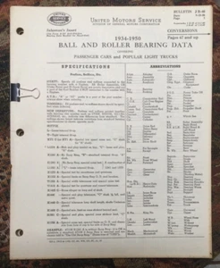 1934-1950 Wälzlager Kugellager Anwendungen Ready Reference UMS - Bild 1 von 1