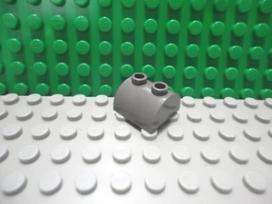 Lego 1 Classic Dark Gray 2x2 curved top with 2 studs Slopes brick block - Picture 1 of 1