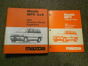 1989 Mazda MPV 4X4 Servicio Reparación Tienda Manual Juego Mazda - Imagen 1 de 10